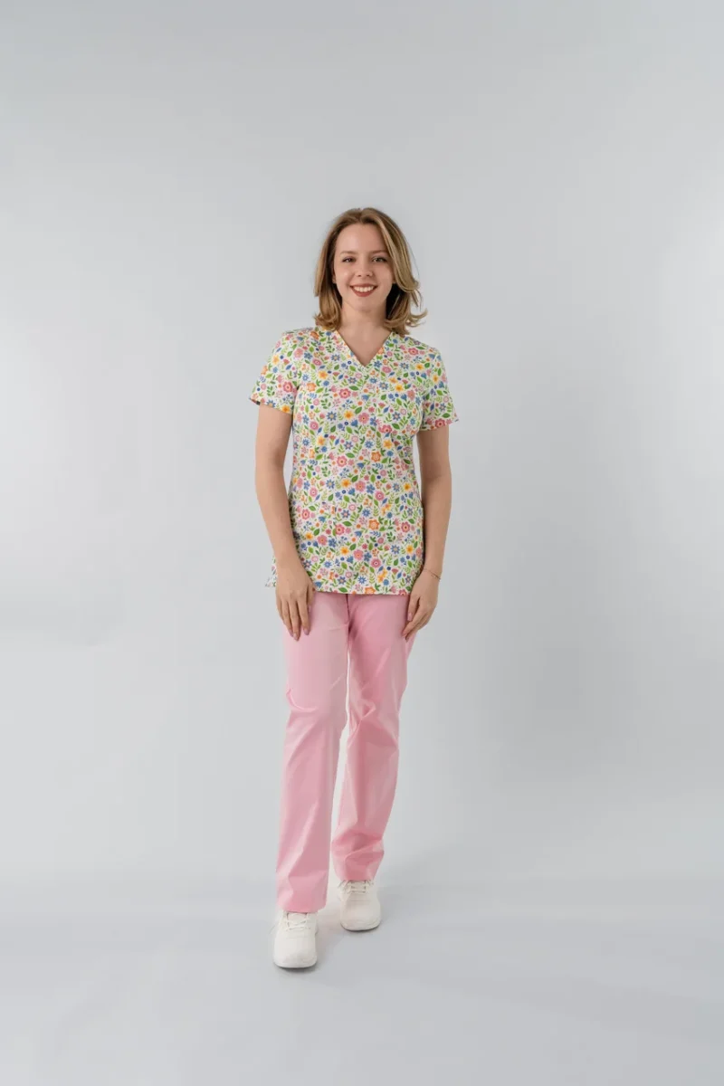 Bluză medicală Ana imprimeu - imagine 10