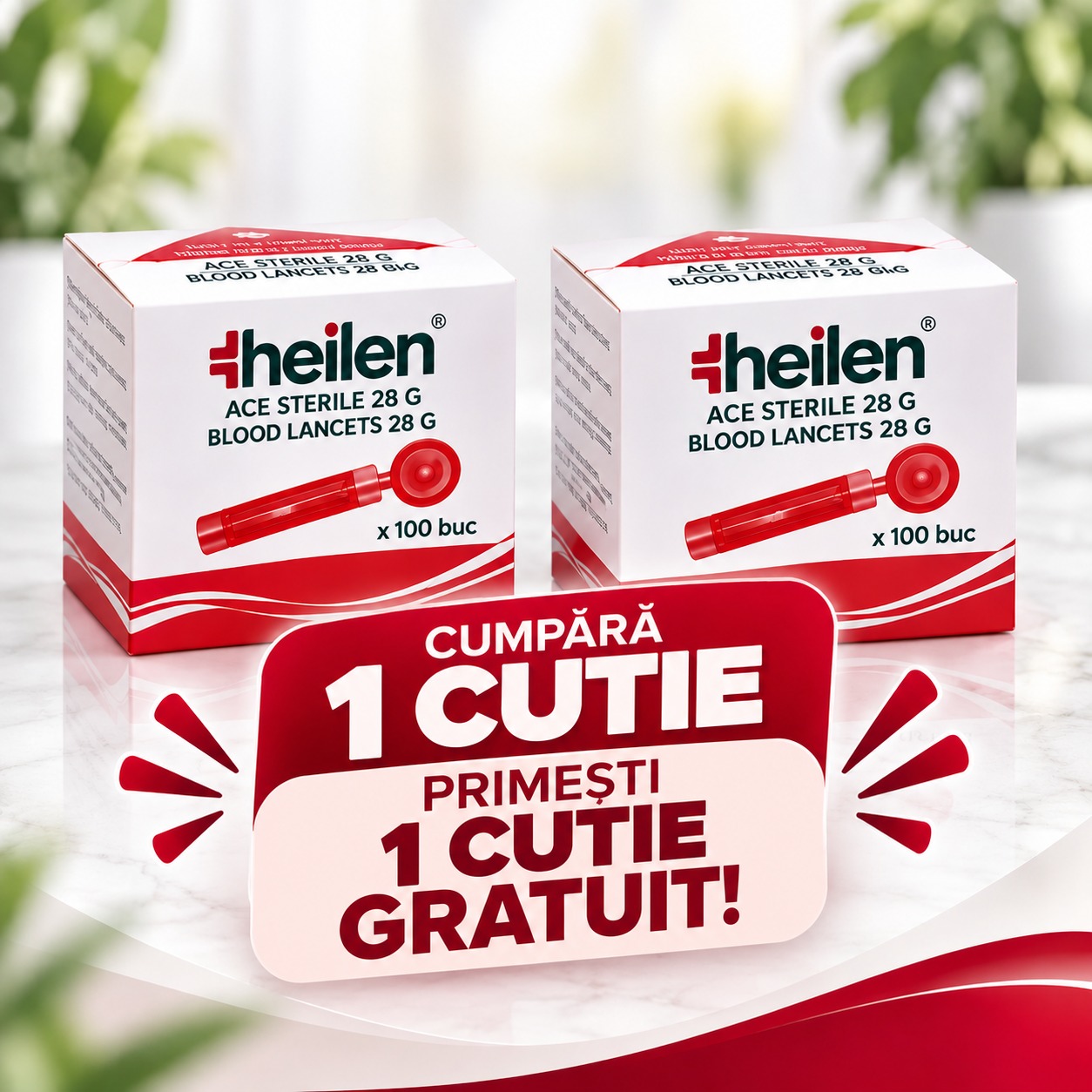 Ace Sterile Heilen 1 cutie + 1 cutie gratuita